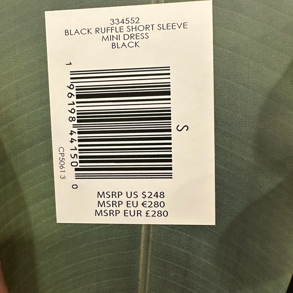 FARM Rio Black Ruffle Mini Dress small NWT - Picture 9 of 10